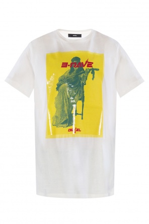 T-shirt with a print and logo, zdjęcie 1 T-shirt with a print and logo od Diesel